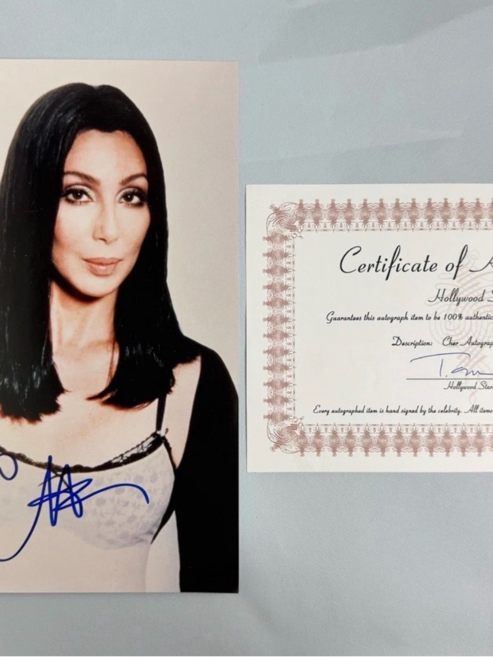 CHER Signed Autographed 8x10 Photograph with Certificate